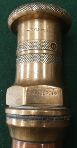 BRASS & COPPER Fire Brigade Fire Fighter Fire Hose Nozzle BRANCH # 1 Fire Engine Carousel 2