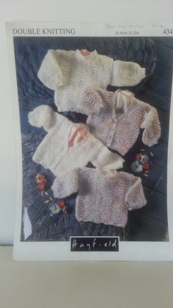 KNITTING PATTERN FOR BABIES /CHILDS CARDY & JUMPERS Hayfield 4342 Carousel 1
