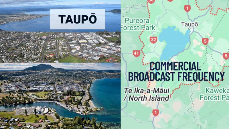 Commercial broadcast frequency TAUPO Carousel 1