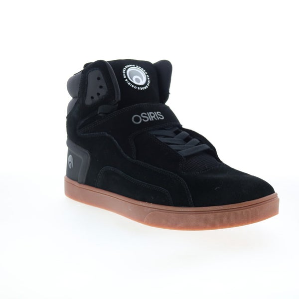 Osiris Rize Ultra Mens Black Suede Skate Inspired Sneakers Shoes Carousel 1