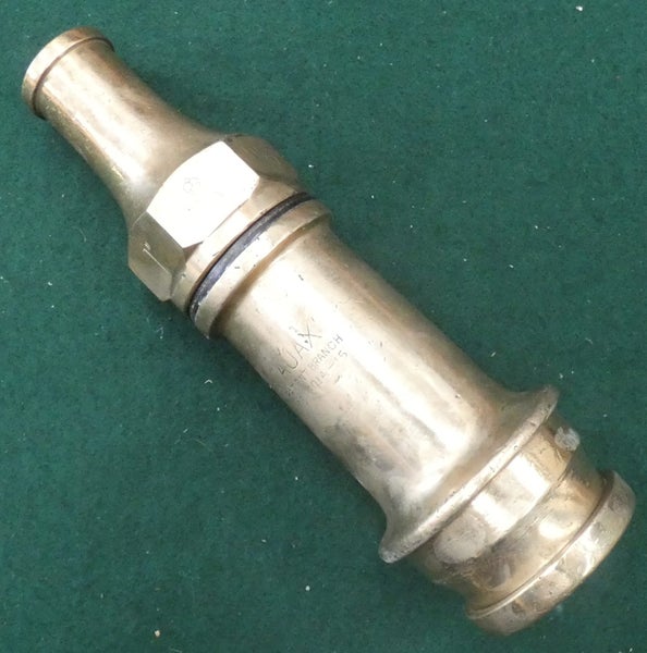 BRASS & COPPER Fire Brigade Fire Fighter Fire Hose Nozzle BRANCH # 6 Fire Engine Carousel 1