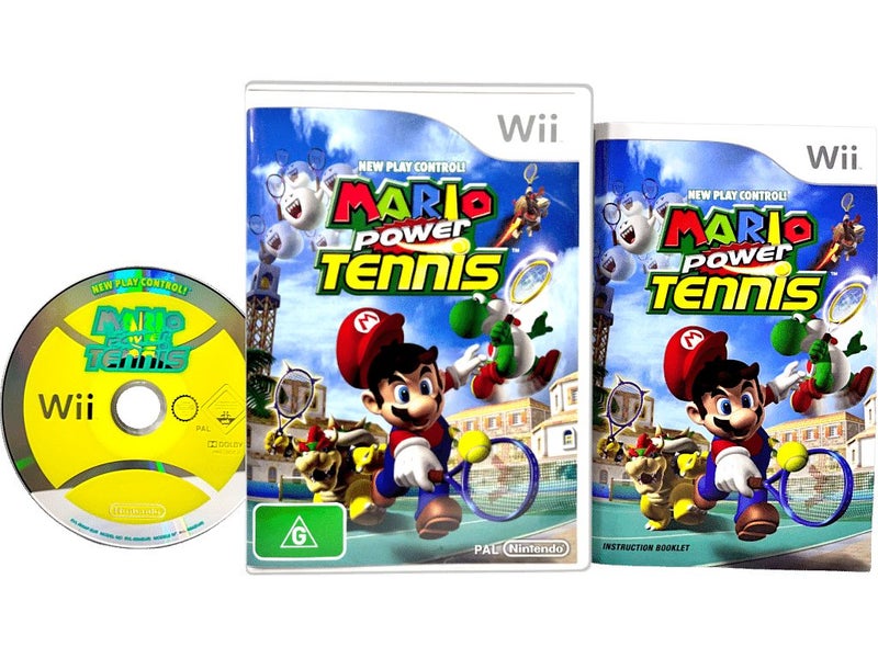 Super MARIO Power Tennis (Wii) *MINT COMPLETE* Carousel 1