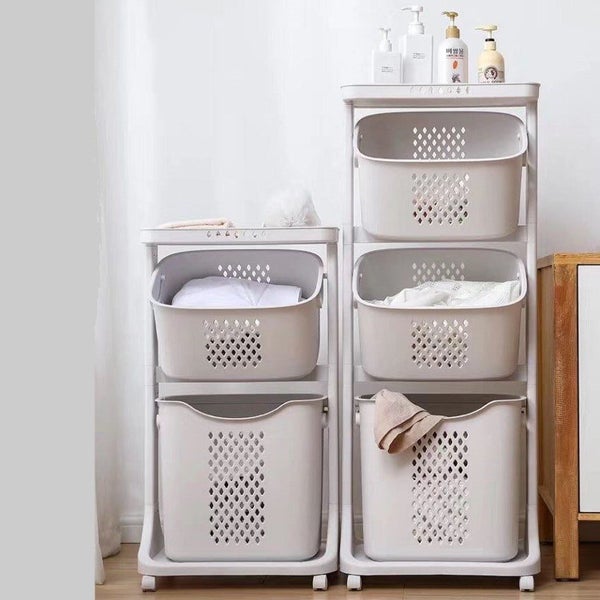 3 Tier Laundry trolley with removable basket Carousel 1