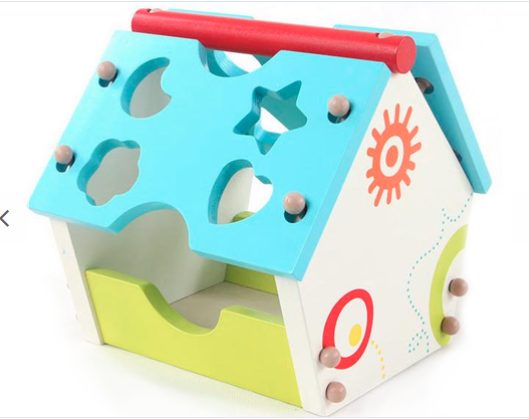 Brand New Wooden House Shape Sorter62854321079041112