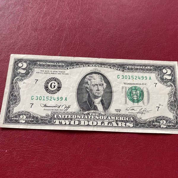 Banknote of USA $2 1976 Carousel 1