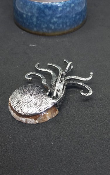 Ammonite fossil brooch Carousel 5