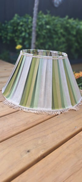 Gathered fabric lampshade Carousel 1
