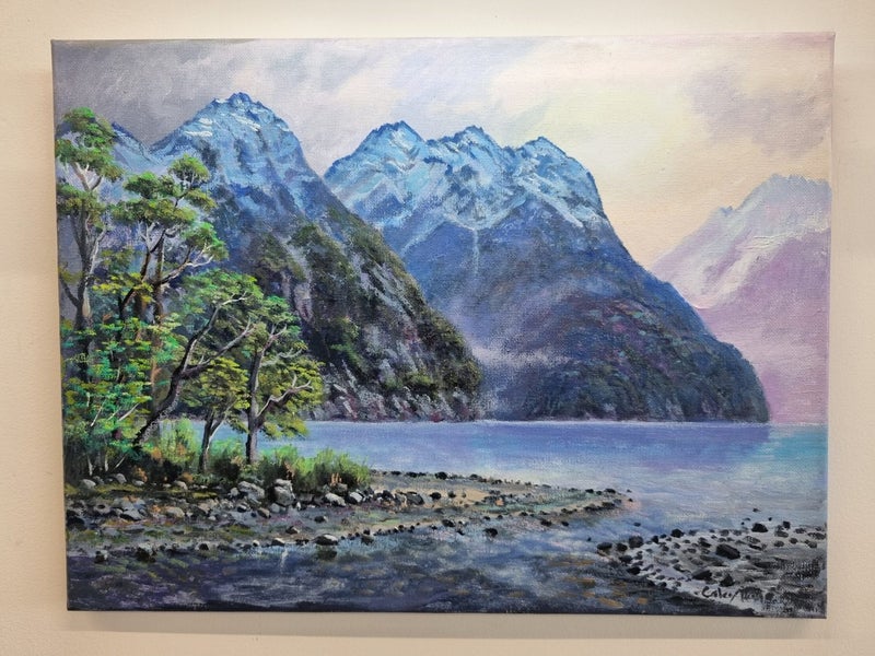 Fiordland Beech Trees - Caley Hall Fine Art Original Oil Painting Carousel 2