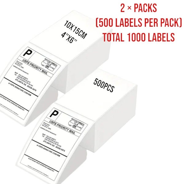 Thermal Shipping Labels 4x6 Inch 2 Pack 1000Labels Carousel 1