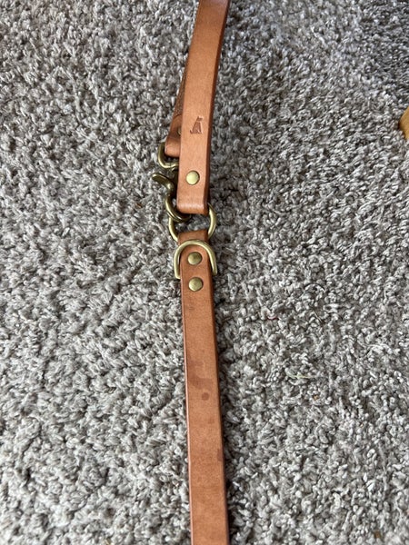 Premium quality leather dog lead Carousel 6