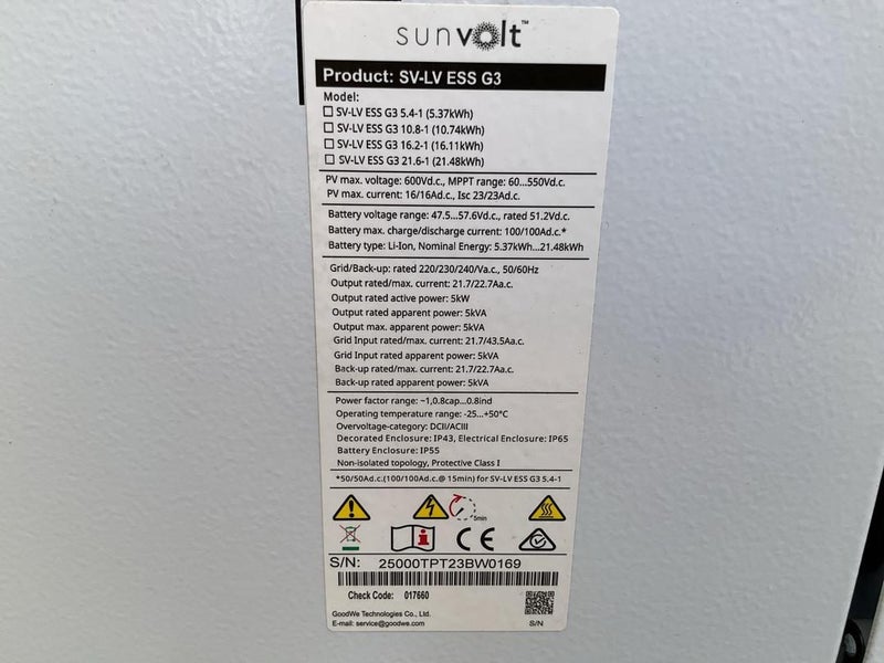 Sunvolt SV-LV ESS G3 Eneregy Storage System Carousel 4