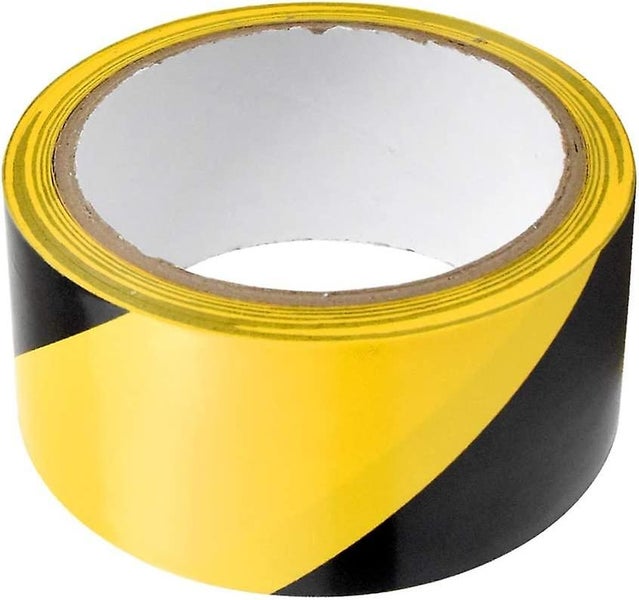 Dolphy Floor Marking Tape Zebra Lines (Pack of 5) - High Visibility Black & Y... Carousel 7