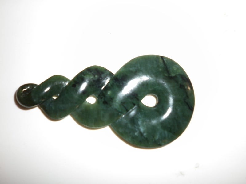 greenstone carving. triple twist Carousel 1