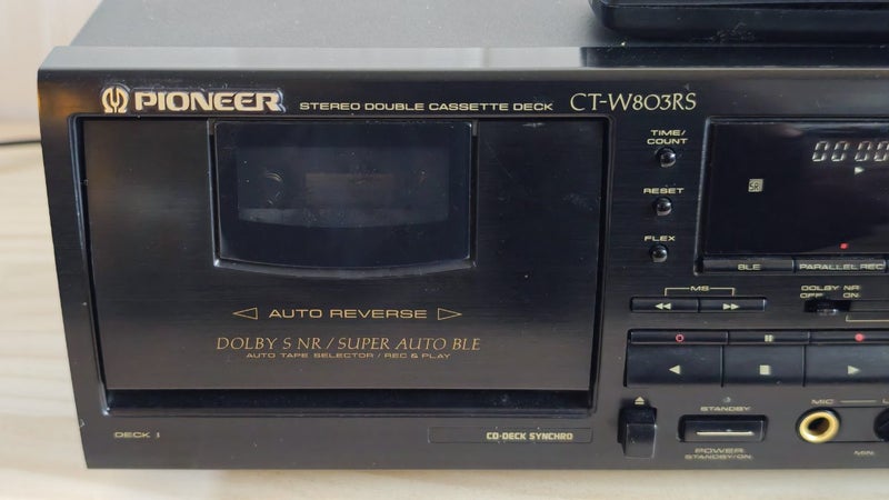 "As Is $1 Auction" Pioneer CT-W803RS Dolby-S Deck - Partially Working Carousel 2