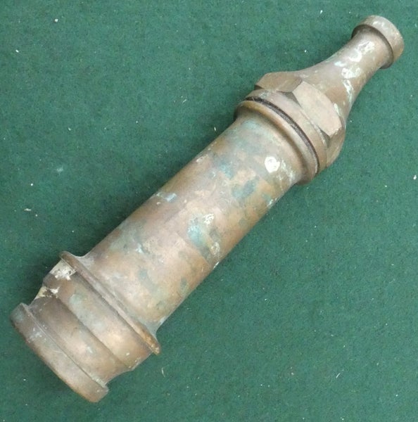 BRASS & COPPER Fire Brigade Fire Fighter Fire Hose Nozzle BRANCH # 8 Fire Engine Carousel 1