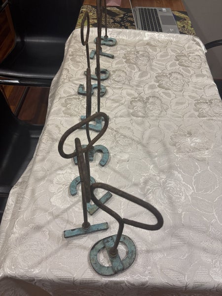 Branding irons cast iron rare SET vintage Carousel 1