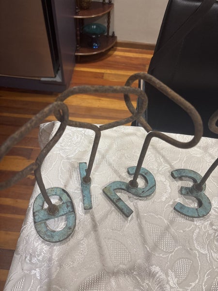 Branding irons cast iron rare SET vintage Carousel 2
