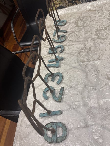 Branding irons cast iron rare SET vintage Carousel 7