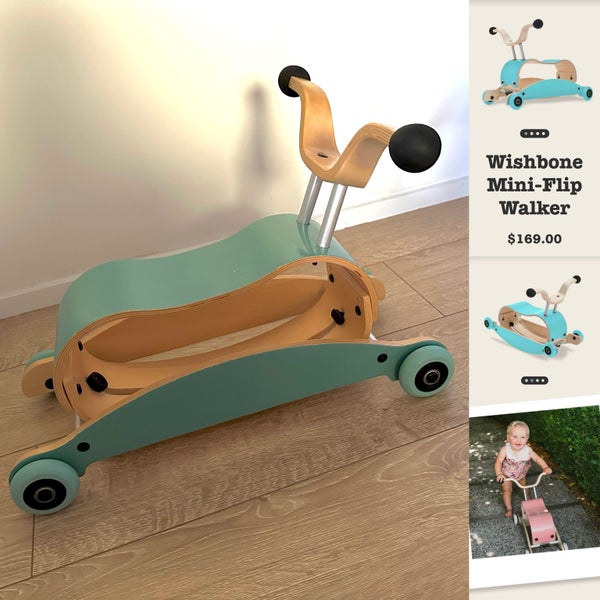 Wishbone Mini-Flip 3-in-1 Walker Carousel 1