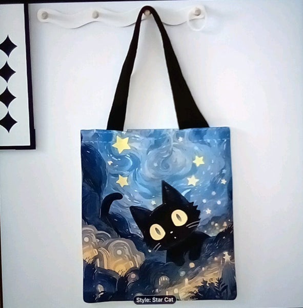 THE CATTAGE - Whimsical Cat Tote Bag Add Cuteness To Your Outings Carousel 4