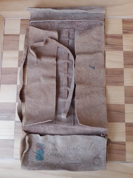 Original circa WW2 leather New Zealand Hold-all Carousel 1