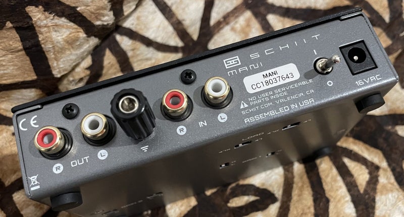 SCHIIT Mani MM/ MC phono preamp (the OG Mk.1 version) complete w/ Schiit AC plug Carousel 1