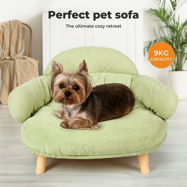 Pawz Elevated Pet Dog Cat Bed Sofa Couch Kitten Lounge Raised Sofa Bed 58cm Carousel 2