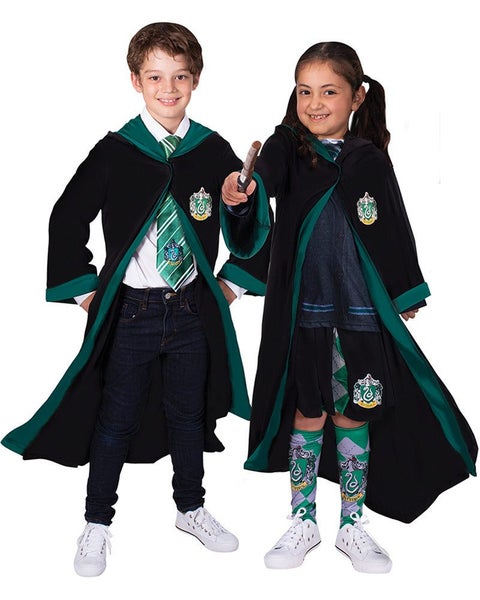 Harry Potter Slytherin Deluxe Kids Costume Robe Carousel 1