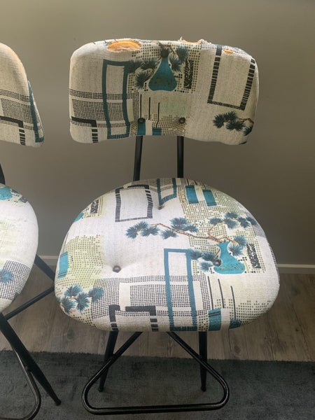 Midcentury Metal Barstools Carousel 4