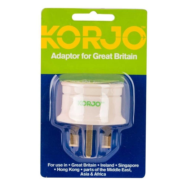 Korjo Great Britain Adaptor Plug Carousel 7
