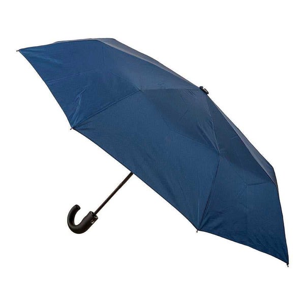 Clifton Mini Maxi Auto Open Folding Windproof Umbrella w / UPF50+ Navy Carousel 1