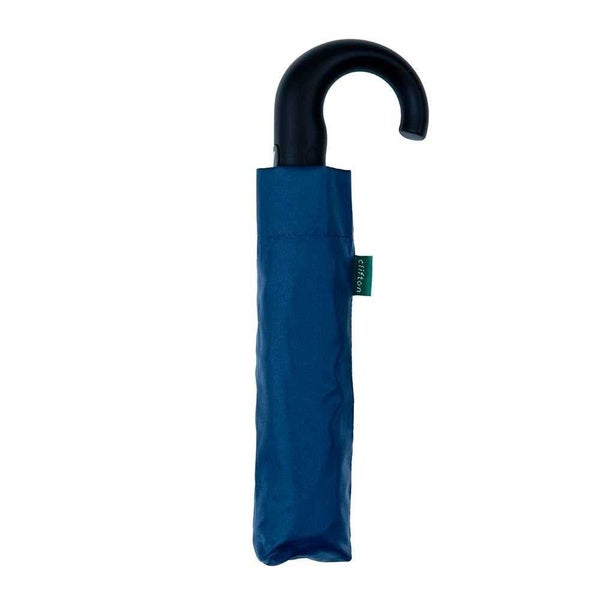 Clifton Mini Maxi Auto Open Folding Windproof Umbrella w / UPF50+ Navy Carousel 2