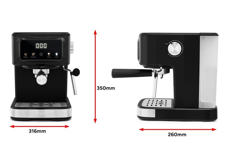 Kogan Espresso Coffee Machine, KAESCOFDONA Carousel 9