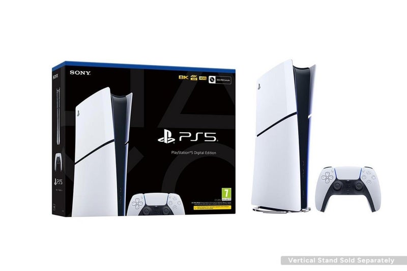 PlayStation 5 Console Slim Digital Edition and DualSense Controller, AID-166602 Carousel 1