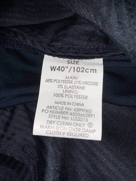 !BRAND NEW! Laid Law + Leeds Navy Blue Tailored Fit Dress Pants - Size W40/102 Carousel 5