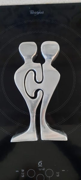 Interlocking sculptural candle holders style Willi Gutmann 1970s 1980s Carousel 1