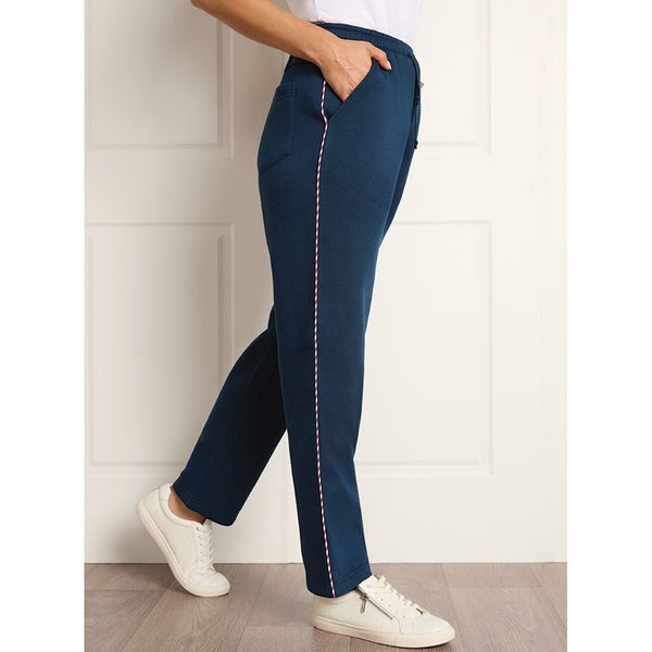 Trim track pants - size 10 - Navy - cotton mix - look great - feel better629595119262741118