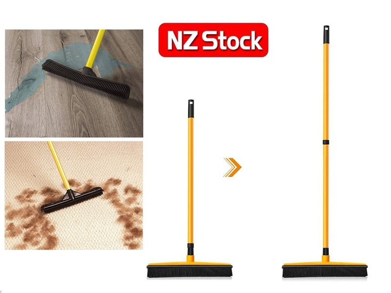 Telescopic Rubber Broom Pet Hair Removal Carousel 1