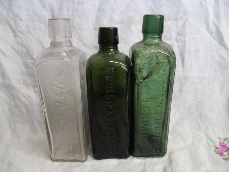 Old Small Schnapps Bottle - 3 x Bottles - 8329 Carousel 1