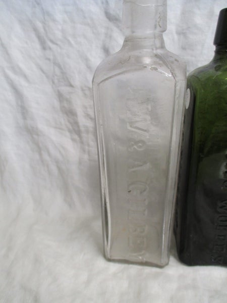 Old Small Schnapps Bottle - 3 x Bottles - 8329 Carousel 2