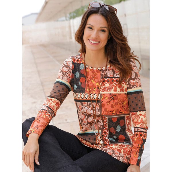 patchwork tee - size 12 - 95% cotton - simply stunning - available in 4 sizes Carousel 1