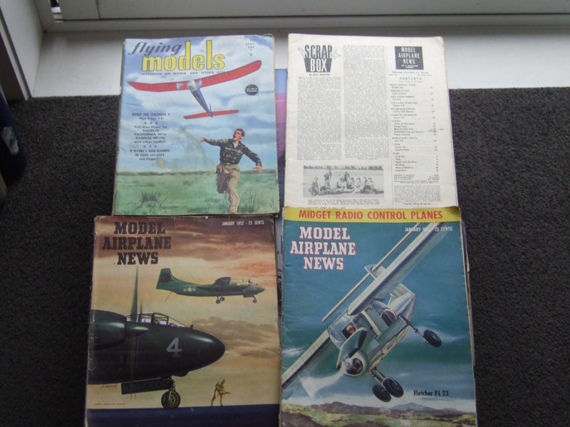 Model Airplane News 1949-52 x21 + flying models 1949-52 x3 Carousel 1