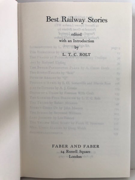 BEST RAILWAY STORIES edited by L.T.C. Rolt 1969 1st edition Carousel 2