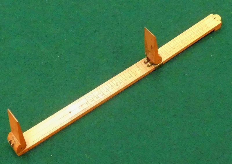 Antique Ruler WOOD Human FOOT Measure *in FEET* Superb Cond. BOXWOOD Treen TOOL Carousel 2