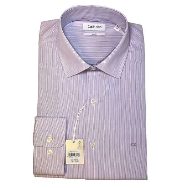 Calvin Klein Men's Slim Fit Dress Shirt SIZE - 41 Carousel 1