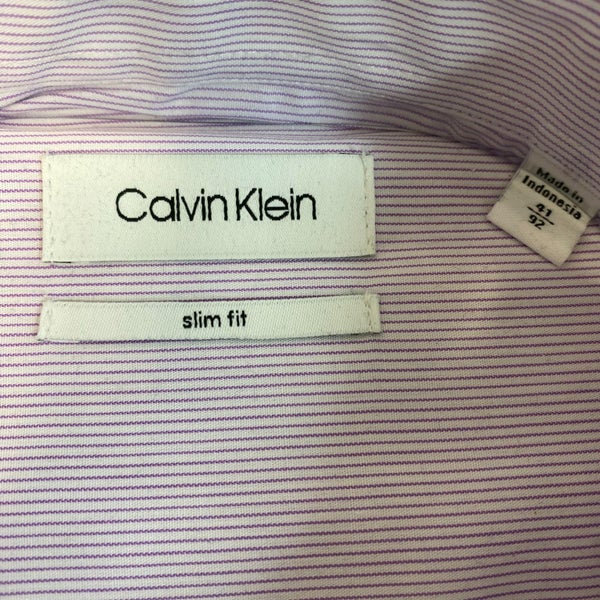 Calvin Klein Men's Slim Fit Dress Shirt SIZE - 41 Carousel 4