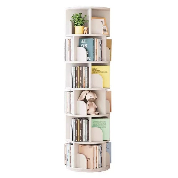 360° Rotating Bookshelf Carousel 1