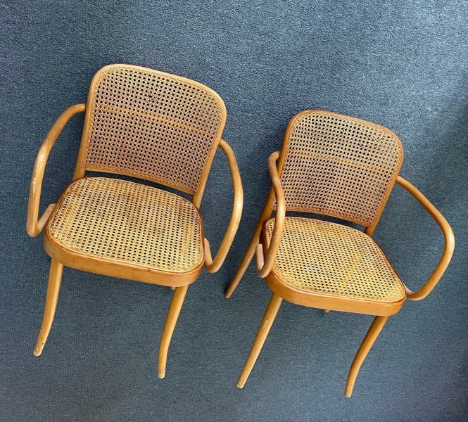 Pair of Mid-Century Joseph Hoffman (for Stendig) Chairs, Made in Czechoslovakia Carousel 1