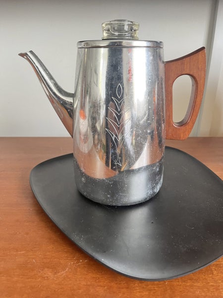 Mid century coffee perk .wooden handled. Carousel 4