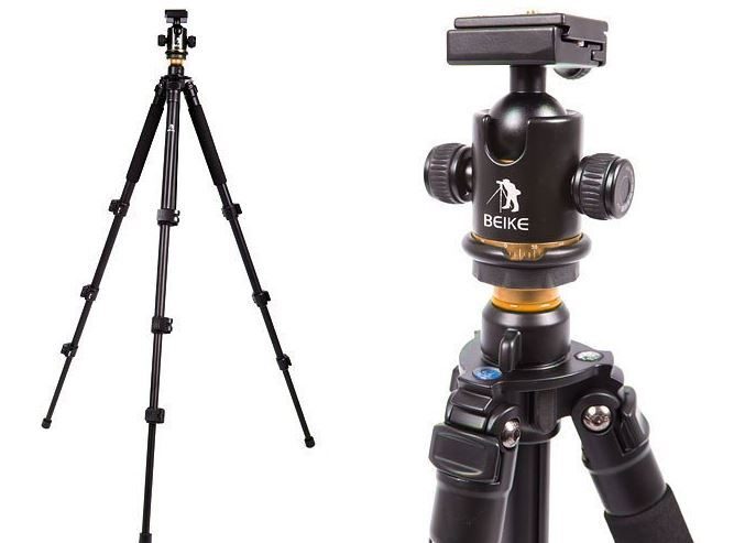 Professional Hunting and Photography Travel Tripod Combo with Black Rifle Mount Carousel 1